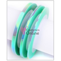 Banda decor pentru unghii  Green Mermaid de 1mm